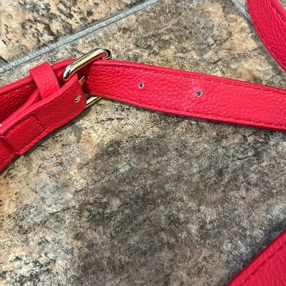 Betsy Johnson Red Animal Print Bow Satchel - Picture 9 of 14